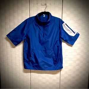 Badger Rain short sleeve 1/4 zip front pouch men's golf shirt.  Size SM & XLG